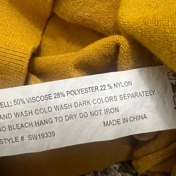 Women’s Cottagecore Striped Yellow Sweater Button Features - Picture 6 of 8